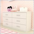 ADD TO YOUR SET: Sonax Willow 6 Drawer Dresser in Frost White