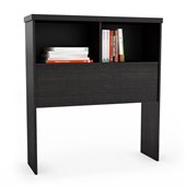 Sonax Willow Bookcase Headboard in Ravenwood Black