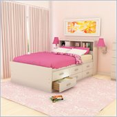 Sonax Willow Captain's Storage Bed in Frost White