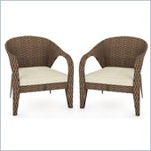 Sonax Harrison 2 Piece Patio Chairs in Pacific Bark Weave
