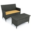 ADD TO YOUR SET: Sonax Cascade Sofa and Coffee Table in River Rock Black Weave