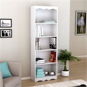 Sonax Hawthorn 72' Tall Bookcase in Frost White
