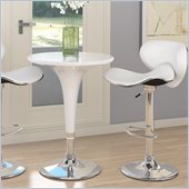 Sonax CorLiving Height Bar Table in White Gloss