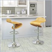 Sonax CorLiving Curved Seat Bentwood  Bar Stool (Set of 2)