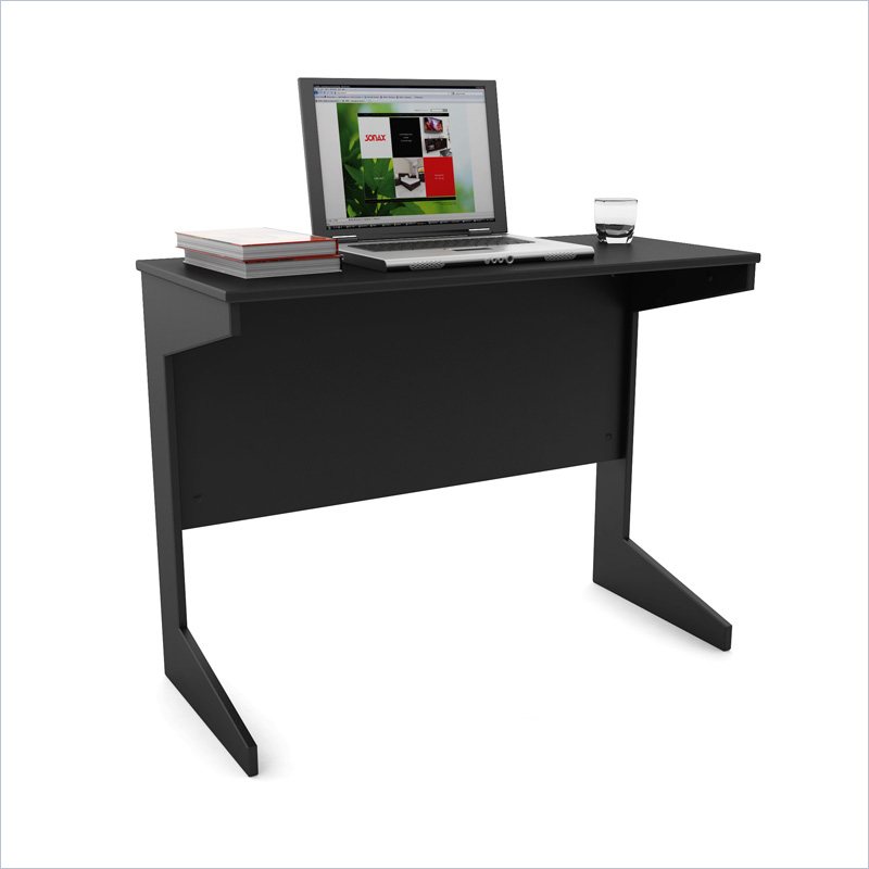 Sonax Slim Workspace Desk in Midnight Black