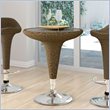 ADD TO YOUR SET: Sonax CorLiving Woven Vinyl Round Bar Table in Varicolored Brown