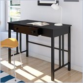Sonax Corliving Plateau Workspace Desk with Drawer in Midnight Black