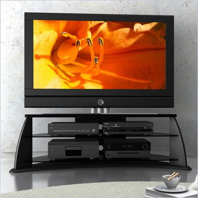 Sonax Florence Contemporary 47-64 Inch Flat Panel TV Stand in Black Lacquer