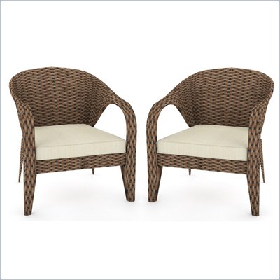 Sonax Harrison 2 Piece Patio Chairs in Pacific Bark Weave