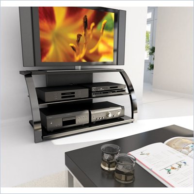 Sonax Milan 50-inch HD Plasma/LCD TV Stand in Gun Metal Finish