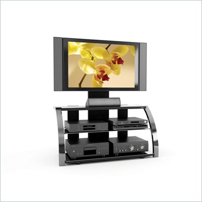 Sonax Milan 3-in-1 Design 52-inch HD TV Stand with Mount in Metal Chrome Finish