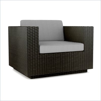 Sonax Textured Black Chair in Black Resin Rattan