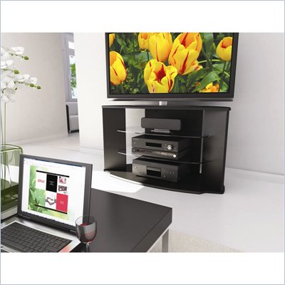 Sonax Rio Black TV Stand for 37-52 Inch Flat Panel HD TVs