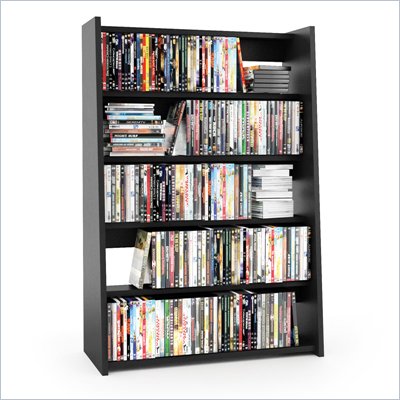 Sonax Fillmore Midnight Black Media Storage Shelf