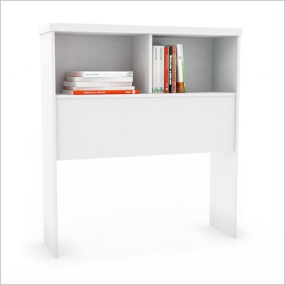 Sonax Willow Bookcase Headboard in Frost White