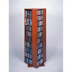 Leslie Dame CD DVD Spinning Tower in Cherry