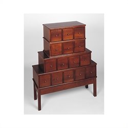 Leslie Dame CD/DVD Storage Cabinet in Walnut