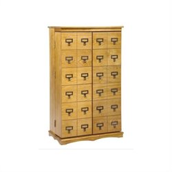 Leslie Dame Library Style Multimedia Storage Rack in Oak
