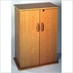 Leslie Dame Deluxe 434 CD Locking Media Storage Cabinet