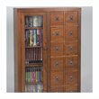 Leslie Dame Library Media Storage Unit in Dark Oak