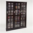 ADD TO YOUR SET: Leslie Dame Triple CD/DVD Wall Rack Media Storage in Espresso