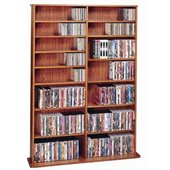 Leslie Dame Oak Veneer High Capacity Wall Rack in Cherry