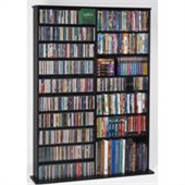 Leslie Dame Oak Veneer High Capacity Wall Rack in Black