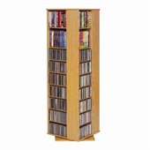 Leslie Dame Spinning CD/DVD Tower in Oak