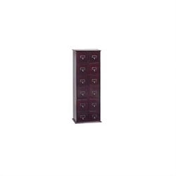 Leslie Dame Tall CD Storage Cabinet in Cherry
