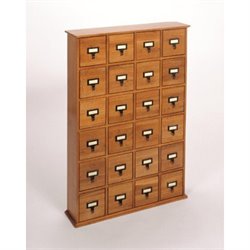 Leslie Dame 288 CD Storage Cabinet in Walnut