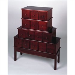 Leslie Dame CD/DVD Storage Cabinet in Cherry