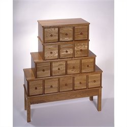 Leslie Dame CD/DVD Storage Cabinet in Oak