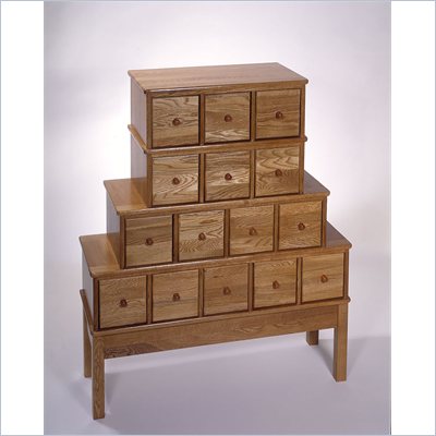 Leslie Dame CD/DVD Storage Cabinet in Oak