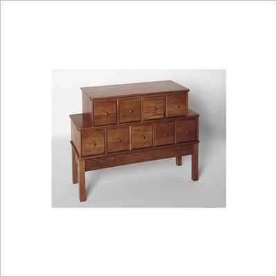 Leslie Dame 9-Drawer CD/DVD Storage Cabinet in Walnut