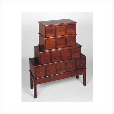 Leslie Dame CD/DVD Storage Cabinet in Walnut