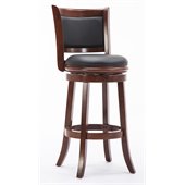 Boraam Augusta 29 Light Cherry Bar Height Swivel Seat Bar Stool