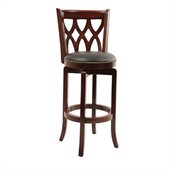 Boraam Cathedral 29 Swivel Bar Stool in Dark Cherry