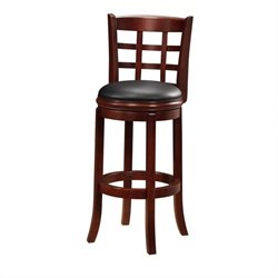 Boraam Kyoto 29 LT.  Dark Cherry Swivel Bar Stool