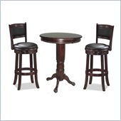 Boraam 3 Piece Pub Table Set in Cappuccino