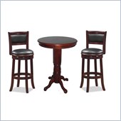 Boraam 3 Piece Pub Table Set in Light Cherry