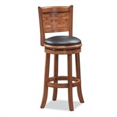 Boraam Sumatra 29 Swivel Bar Stool in Brush Oak