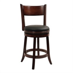 Boraam Palmetto 24 Swivel Counter Stool in Chestnut