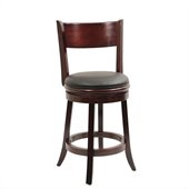 Boraam Palmetto 24 Swivel Counter Stool in English Tudor