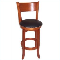 Boraam Palmetto 29 Swivel Bar Stool in Cherry