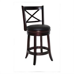 Boraam Georgia 24 Swivel Counter Stool in Cappuccino
