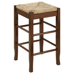 Boraam Sq Rush 24 Stationary Counter Stool in Cappuccino