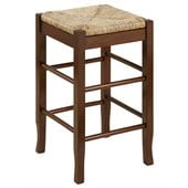 Boraam Sq Rush 24 Stationary Counter Stool in Cappuccino