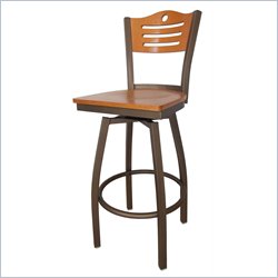 Boraam Austin 29 Metal Swivel Bar Stool in Bronze