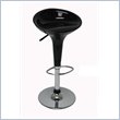 ADD TO YOUR SET: Boraam ABS Adjustable Scoop Bar Stools in Black (Set of 2)
