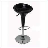 Boraam ABS Adjustable Scoop Bar Stools in Black (Set of Two)